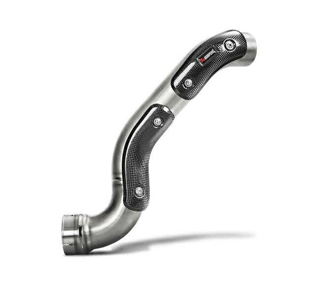 【AKRAPOVIC(アクラポビッチ)】 【4538792909295】 スリップオンマフラー用　オプションリンクパイプ チタン アップタイプ L-B12SO11