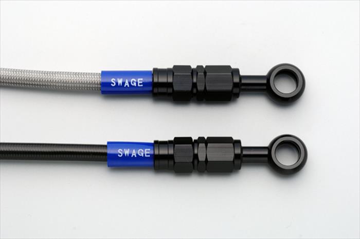 【PLOT(プロト)】 【4547567827757】 SwageLine フロントホースキット BLK／クリア KLE400 91-00 BAF667
