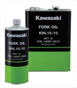 【KAWASAKI（カワサキ）】 J44091-0004 フォークオイル KHL15-10 1L●倒立フォーク用、カートリッジ内蔵正立フォーク用●SAE 5W相当●1リットル商品の詳細な情報については、メーカーサイトでご確認ください。商品及び品番は予告なく変更が行われる事がございます。【ご注文の際の注意事項】●適合・取付・ご使用は、お客様にて判断の上お願い致します。●品切・完売の場合がございますので、受注後に発送予定をご連絡させて頂きます。●画像はイメージとなりますので商品とは色・デザインが異なる場合があります。 ●商品ご到着時に必ず製品に不具合が無いか確認を行ってください。 配送時の破損や製品不具合の場合は、必ず商品ご到着より3日以内にご連絡お願い致します。それ以降にご連絡頂いた場合はご対応出来ない場合がございます。●当店では、商品不良・誤商品発送以外の理由での商品の交換または返品はできません。●お客様のご都合によるキャンセル・交換・返品は一切お受けできませんのであらかじめご了承の上ご注文ください。●お電話、メールにてお問い合わせ頂きましても、お客様都合のキャンセル・返品・交換の対応はすべてお断りさせて頂いております。 ●通信販売には法律上、クーリングオフの規定はございません。　ご注文は慎重にお願い致します。※※単品配送商品で他の商品との同梱や複数個注文はできません※※。複数個お求めの場合は送料無料の設定の同商品を複数個ご注文ください。 ※※こちらの商品はお取り寄せ品となります※※メーカーの在庫状況や商品によっては発送までにお時間を頂く場合がございます。メーカーの在庫も完売している場合がございます。その際はキャンセルをさせていただく場合がございます、予めご了承ください。