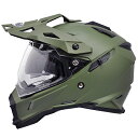 【THH】 フルフェイスヘルメット TX-28 マットオリーブグリーン インナーサンバイザー搭載モデル オフロードモデル PinLock対応シールド装備【【SG規格認定 全排気量対応】】