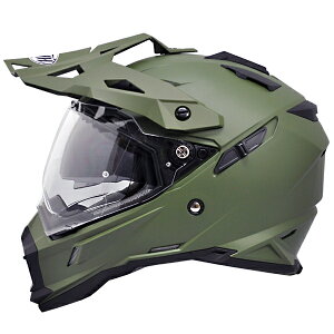 【THH】オフロード フルフェイスヘルメット TX-28 [マットオリーブグリーン]　インナーサンバイザー搭載モデル　オフロードモデル PinLock対応シールド装備【【SG規格認定・全排気量対応】】
