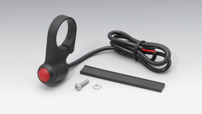 【KIJIMA(キジマ)】 【4934154178154】 304-6251 スイッチ　プッシュ式　22.2/25.4クランプタイプ　ブラック