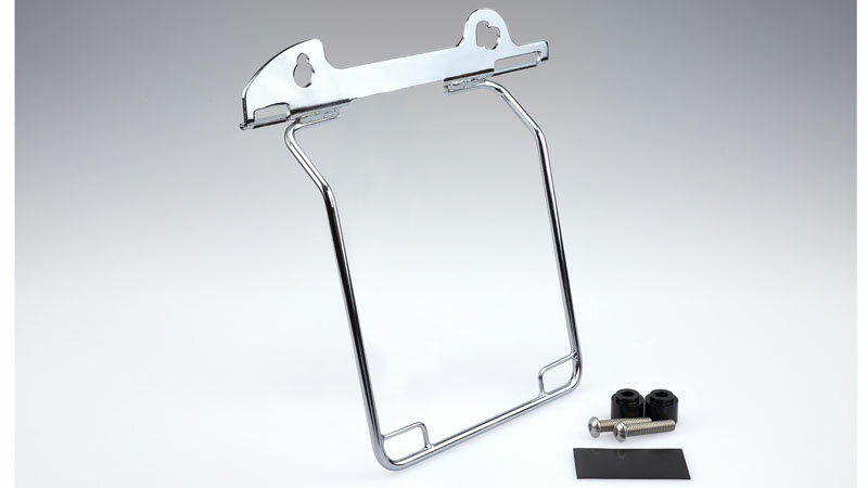 【KIJIMA(キジマ)】 【4934154873042】 HD-07911 サドルバッグガード　オールインワン　DHW　 FLDE・FXBB 18Y-　クロームメッキ 左側用(2)