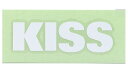 【KIJIMA(キジマ)】 【4934154714703】 K1492 【ポスト投函便発送】 ステッカー KISS ロゴ 白抜き文字 M 87x36mm