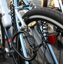【サギサカ】 【4973291437700】自転車 カラビナ&コイルロック SL ワイヤーロック 4mm×180cm ダブル
