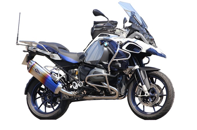 【アールズギア】 【4582329787436】 r's gear 水冷R1200GS('13～'18)/GS-ADV('14～'18) リアルスペック シングル チタンドラッグブルー RB01-01RD