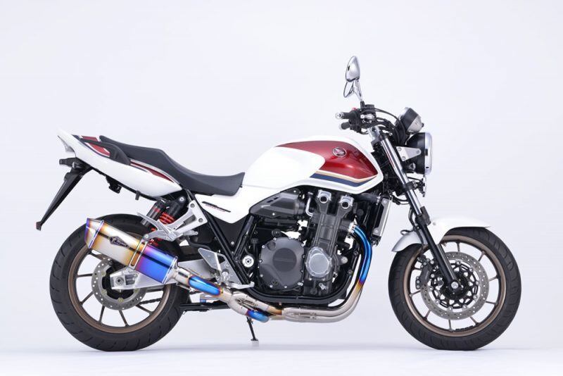 【アールズギア】 【4582329787979】 r's gear CB1300SF/SB（'18～'20） リアルスペック シングル チタンドラッグブルー RH32-01SD