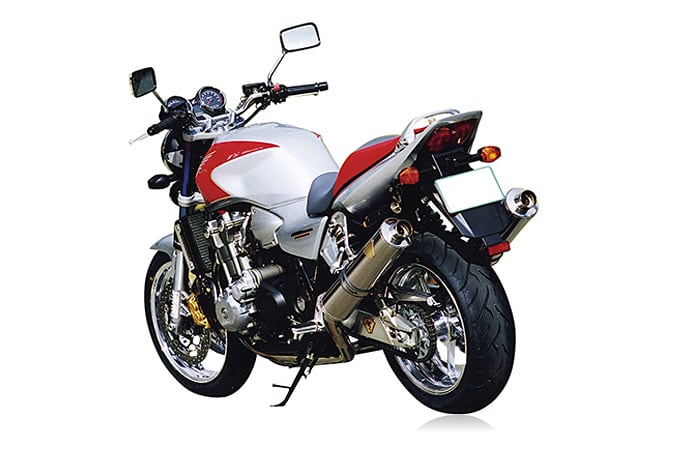 【アールズギア】 【4582329780536】 r's gear CB1300SF/SB（'03～'07） ワイバン ツイン チタンドラッグブルー WH07-02DB