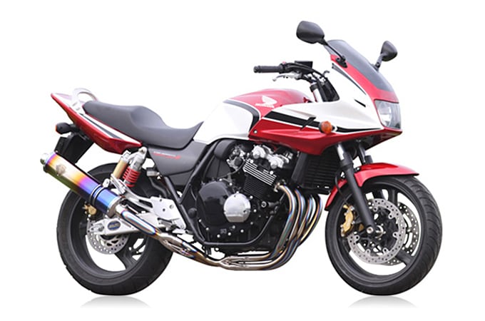 【アールズギア】 【4582329780710】 r's gear CB400SF/CB400SB SPEC3（'99～'07） ワイバン シングル チタンドラッグブルー WH11-01DB