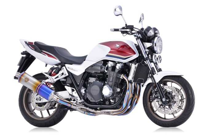 【アールズギア】 【4582329787771】 r's gear CB1300SF/SB（'18～'20） ワイバン シングル クロスオーバルチタンドラッグブルー WH32-01XD