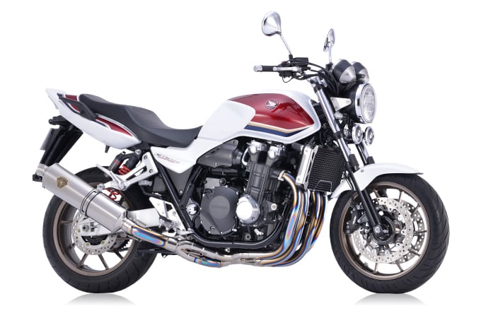 【アールズギア】 【4582329787764】 r's gear CB1300SF/SB（'18～'20） ワイバン シングル クロスオーバルチタンポリッシュ WH32-01XT