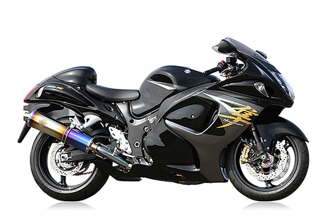 【アールズギア】 【4582329784985】 r's gear GSX1300R HAYABUSA（'08～'18） ワイバン ツイン チタンドラッグブルー WS07-02DB