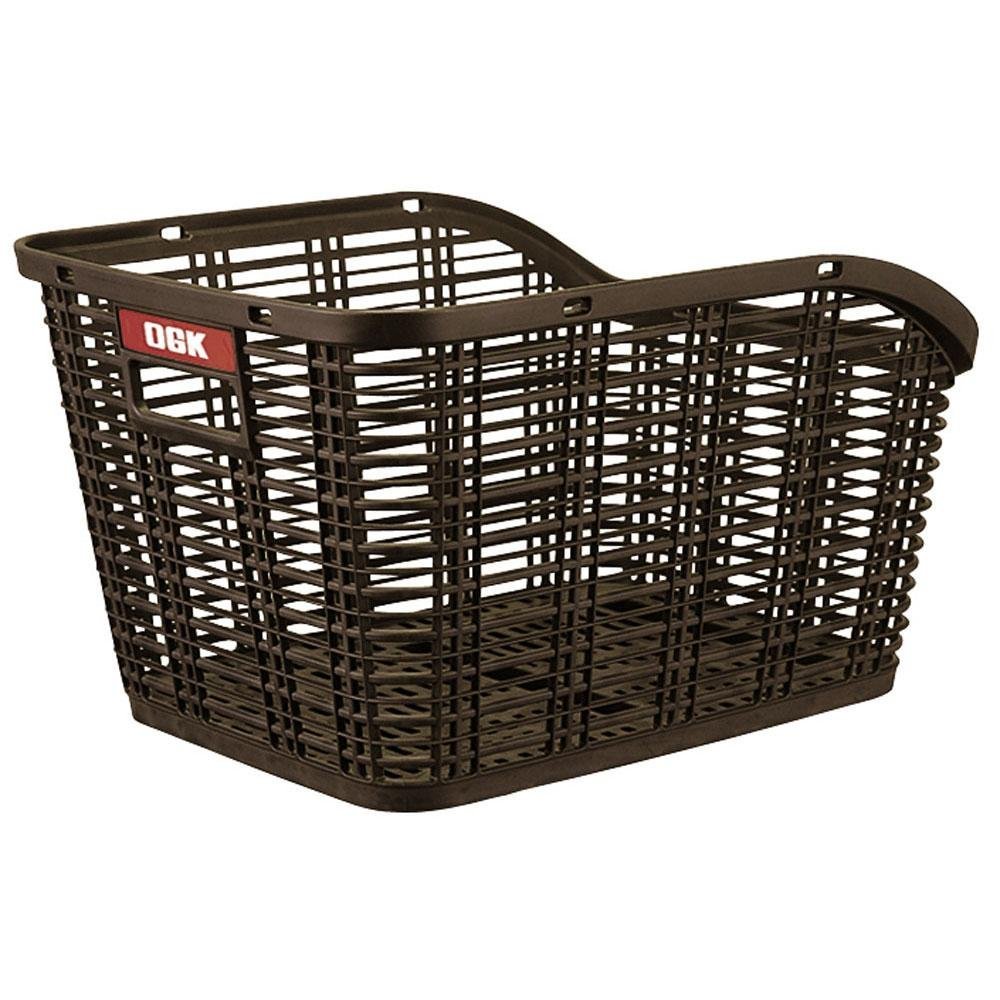 【OGK】 固定式後ろバスケット RB-005 こげ茶 汎用【Q5KOGG205544】