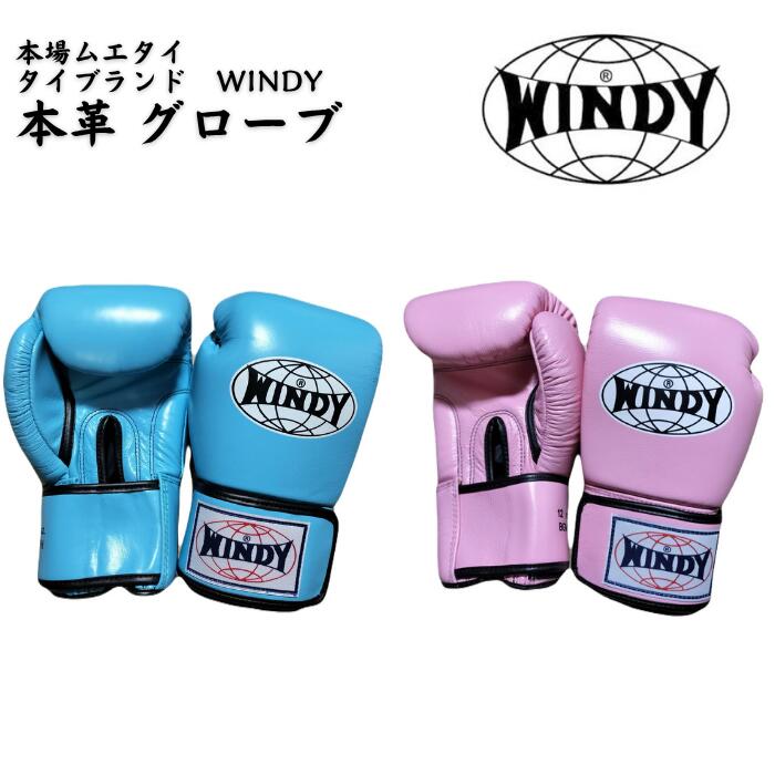 【2024-NEW】Windy ウィンディー ボクシンググローブ 8 10 12 14 16 オンス トレーニング 本革製 格闘技 ムエタイ【BGVH】