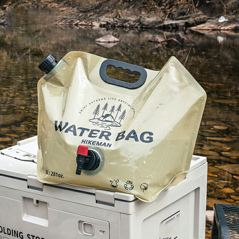 折りたたみ 水タンク 2個入 ウォータータンク 給水タンク アウトドア キャンプ 防災 ウォータージャグ 8L レジャー 給水 蛇口付き 非常用 携帯 給水袋 ポータブル 2個セットのサムネイル