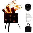 焚き火台 ヘラジカデザイン バーベキューコンロ 軽量 ミニ bbqコンロ 焚火台 セット アウトドア バーベキューセット ソロキャンプ キャンプ デイキャンプ ...