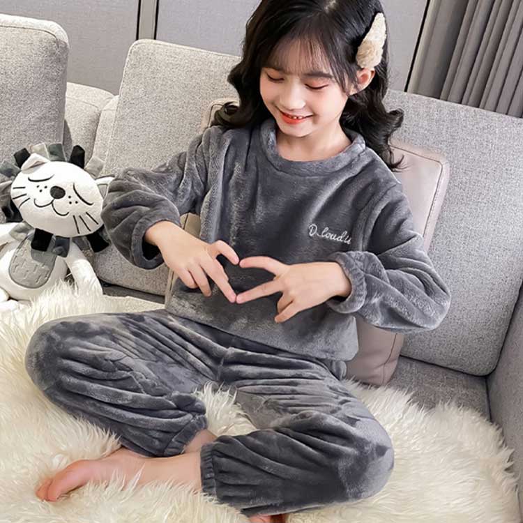 子供 部屋着 もこもこ 上下セット かわいい パジャマ 長袖 キッズ フリース モコモコ セットアップ ウエストゴム 防寒 ナイトウェア ジュニア 女の子 子ども キッズ あったか 寝間着 厚手 秋冬 無地 ルームウエア 暖かい 100 110 120 130 140 150 160 165