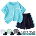 トレーニングウェア バスケットボール キッズ 吸汗速乾 セットアップ ジュニア 夏 キッズ 120cm Tシャツ ハーフパンツ ライン入り 140cm 半袖 小学生 男の子 ショートパンツ サッカー 上下セット 体操服