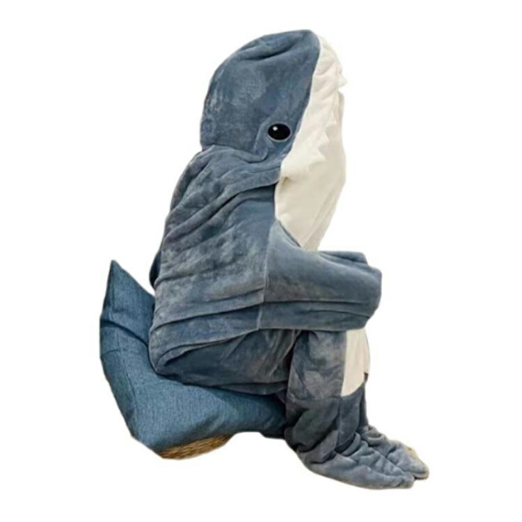 サメ着る毛布 サメ寝袋 寝袋 着る毛布 部屋着 ふわふわ シャークブランケット サメブランケット ルームウェア ナイトウェア 大人用 子供用 女性 お昼寝毛布 サメ着る毛布 きぐるみ サメ パジャマ かわいい shark blanket あったか フランネル