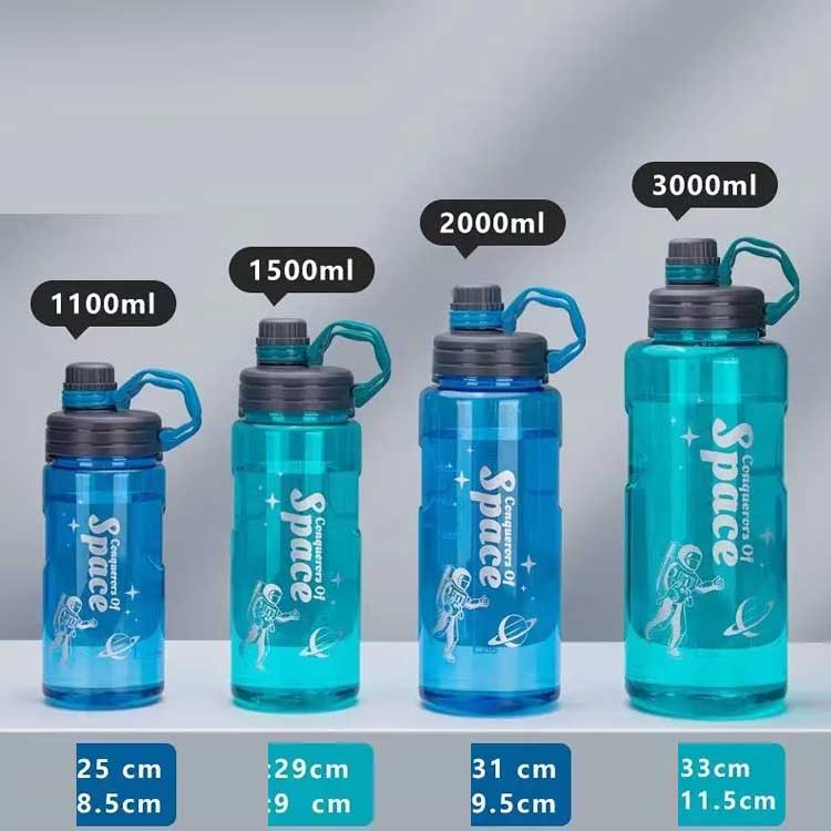 ウォーターボトル 大容量 3000ml 2000ml 運動水筒 軽量 スポーツボトル ボトル ィルター付き 目盛り付き アウトドア キャンプ 通勤 漏れない スポーツドリンクボトル 軽い 子供 大人 高い密封性 軽量 耐冷耐熱 透明 可愛い 2