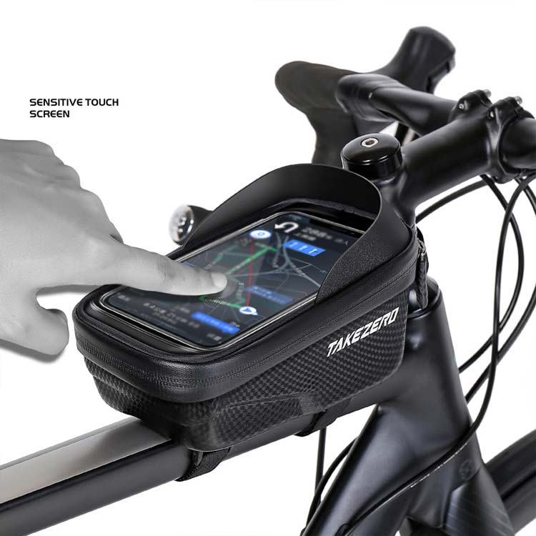 トップチューブバッグ 自転車フロントバッグ 防水 スマホホルダー スマホ 自転車 ...