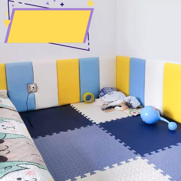 子供 赤ちゃん ウォールクッション 壁クッション 厚さ3.5cm セーフティーグッズ ベビーガード テープ付き ケガ防止 キッズ ベビー 遊び場 壁マット 安全マット 病院 店舗 衝撃吸収 幼稚園 保育園 壁紙 クッション