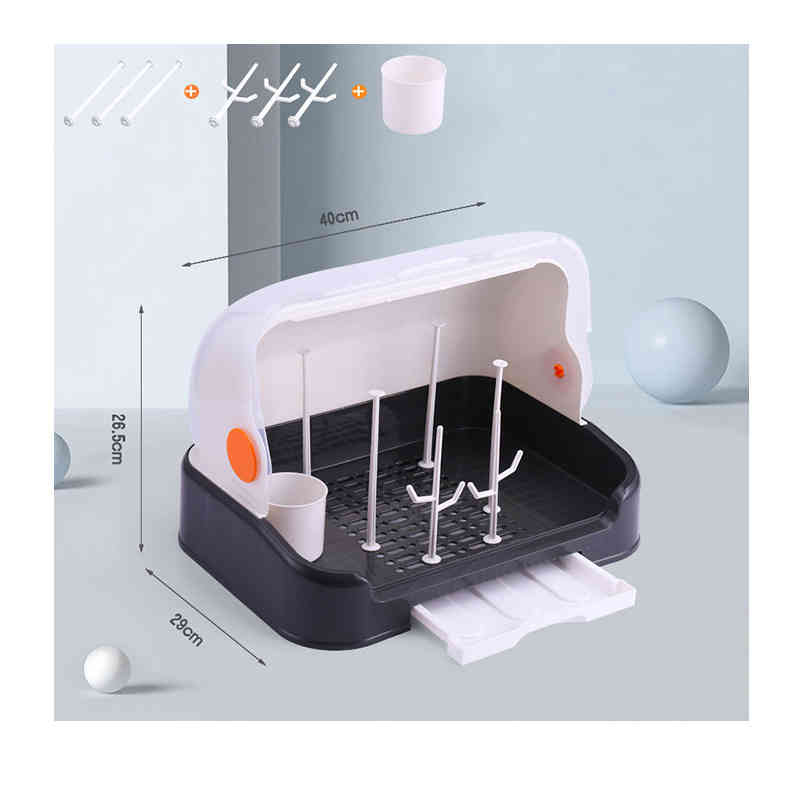 哺乳瓶 水切りかご フタ付き ルクボックス 収納 ベビー食器 お食事グッズ ミ 衛生用品 出産祝い 熱湯消毒 保管ケース ママへ 哺乳びん 洗浄 消毒 授乳用品 赤ちゃん 実用的 ベビー用品 スリム ケース