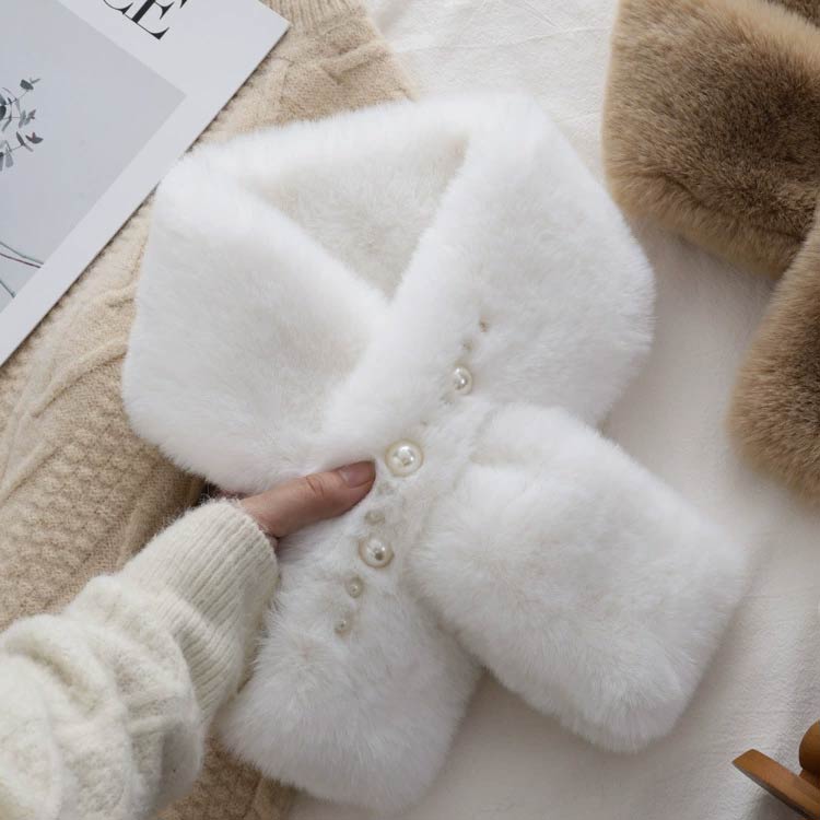 オシャレ ティペット スヌード 冬 秋冬 秋 ファー マフラー あたたか 暖かい 温かい パールつき レディース ティペット かわいい 秋 冬 レディース ブラック ホワイト マフラー ピンク ブラウン ベージュ ブラック 2