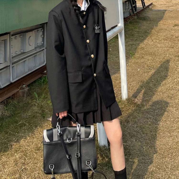 女子＆男子スクール制服 ブレザー 学ラン フォーマルスーツ 入学式スーツ 4点セット 無地 春秋冬 ブレザー 学生服 jk 男子高生 詰襟 女子高生 中学生 スクールスーツ 学生制服 高校生制服 入学式/文化祭/卒業式/発表会 コスプレ制服 応援団 大きいサイズ 送料無料 2