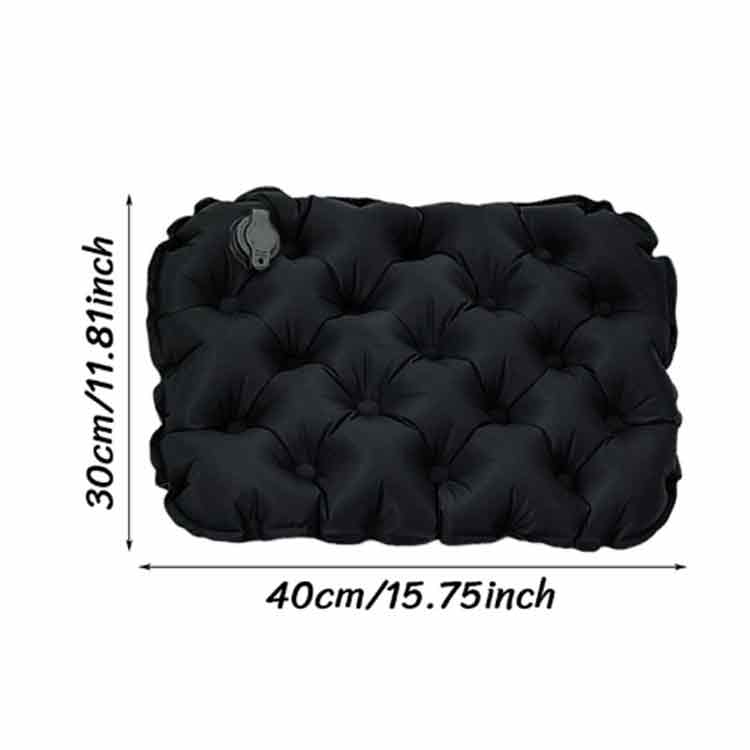 エアー 座布団 アウトドア クッション 厚さ5cm 折りたたみマット 収納ケース付 レジャーシート 厚手 おしりマット 軽量 コンパクト 持ち運び ポータブルクッション アウトドア スポーツ観戦 キャンプ