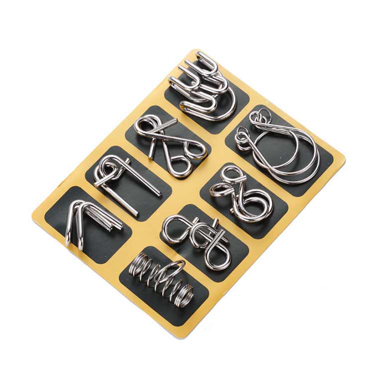 【3点セット】24個入り 知恵の輪 ゲーム パズル 脳トレ 4タイプ 手遊び おもちゃ 謎解き リング 玩具 知育 集中力 おうち時間 子供 大人 女の子 男の子 ギフト 贈り物 暇つぶし トレーニング 在宅 空き時間