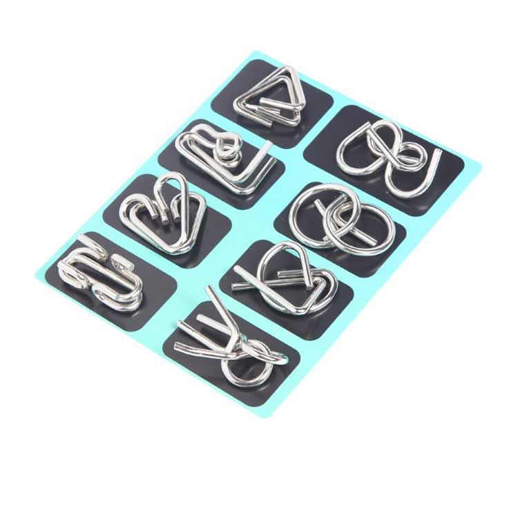 【3点セット】24個入り 知恵の輪 ゲーム パズル 脳トレ 4タイプ 手遊び おもちゃ 謎解き リング 玩具 知育 集中力 おうち時間 子供 大人 女の子 男の子 ギフト 贈り物 暇つぶし トレーニング 在宅 空き時間