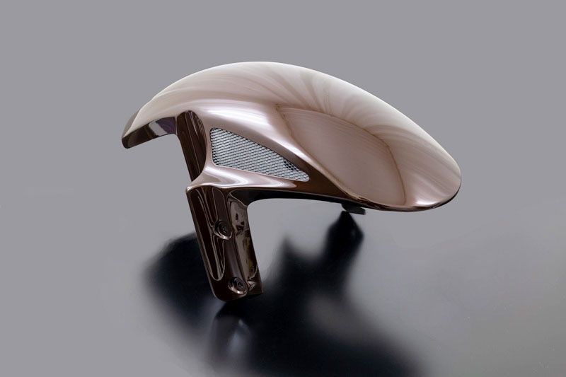 【受注後3ヶ月以上】ARCHI アーキ フロントフェンダー FRP 火ノ玉 BLKメッシュ Z900RS