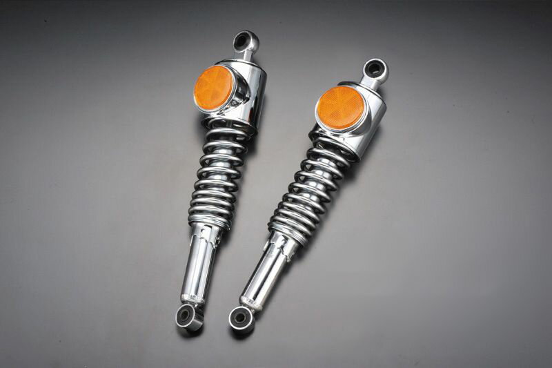 PMC ピーエムシー Z1/Z2 STDタイプリアショック メッキリム (強化型 オレンジ)