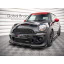 2006-2010 ミニ クーパー R56 JCW フロント リップ スポイラー V2/ MINI スプリッター ディフューザー エアロ パーツ カスタム チューン