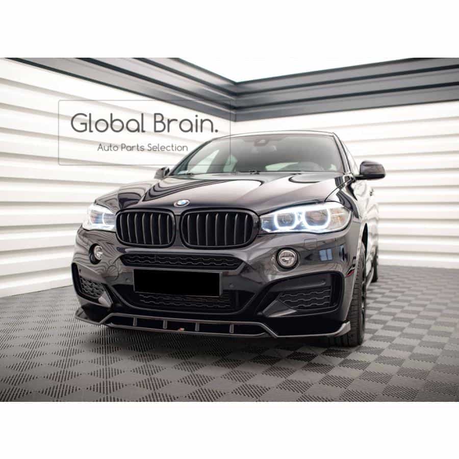 乐天商城 - BMW X6 F16 Mスポーツ フロント リップ スポイラー V2/ bmw スプリッター ディフューザー エアロ パーツ カスタム チューン