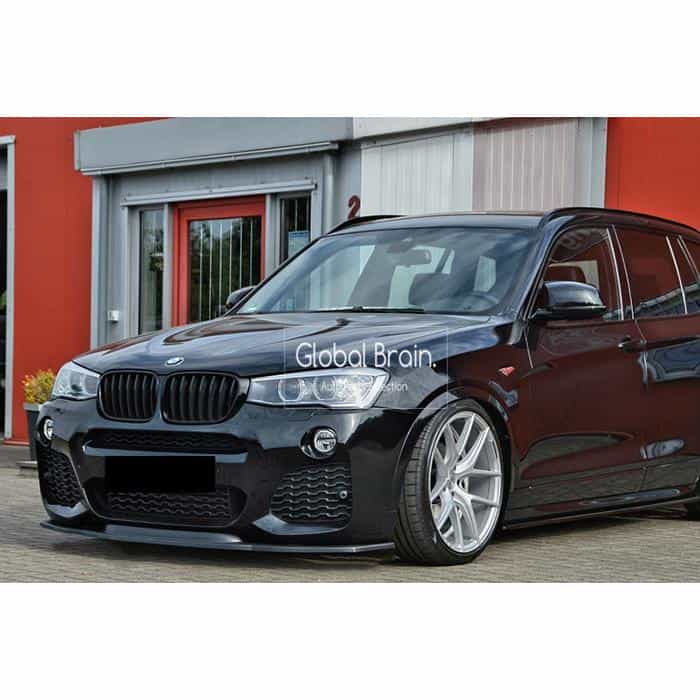 BMW X3 F25 後期 Mスポーツ - フロント リップスポイラー / スプリッター ディフューザー エアロ パーツ ingo noak