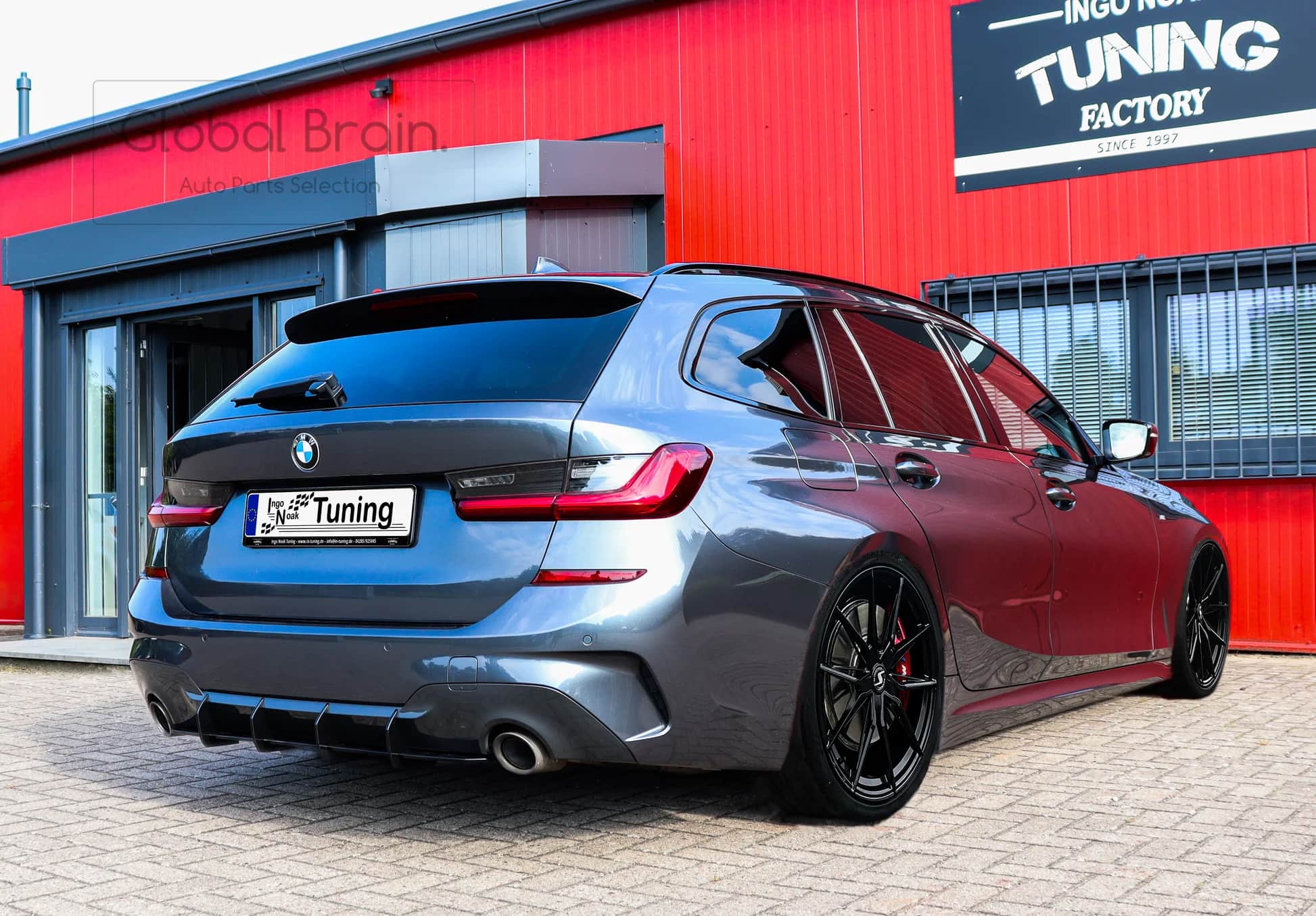 乐天商城 - BMW 3シリーズ G20 G21 Mスポーツ リア センター ディフューザー フィン / スプリッター ディフューザー エアロ パーツ ingo noak