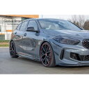 2019- BMW 1シリーズ F40 Mスポーツ サイド スカート カバー スポイラー/ bmw スプリッター ディフューザー エアロ パーツ カスタム チュ...