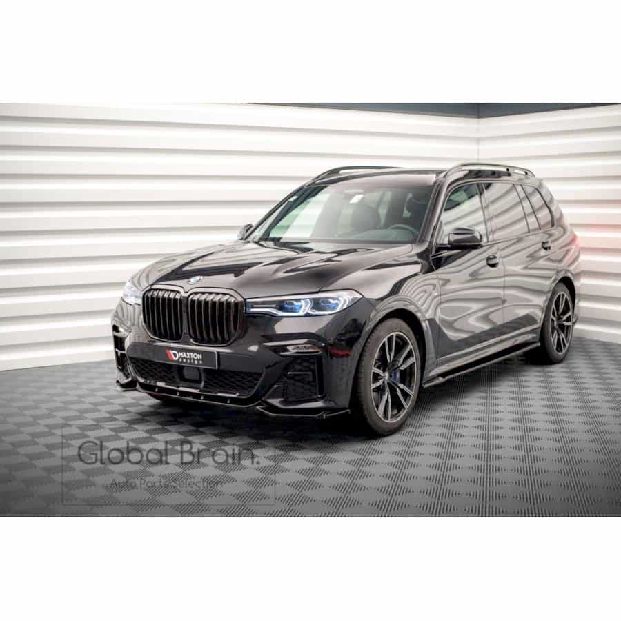 BMW X7 G07 Mスポーツ フロント バンパー リップ スポイラー V3/ bmw スプリッター ディフューザー エアロ パーツ カスタム チューン