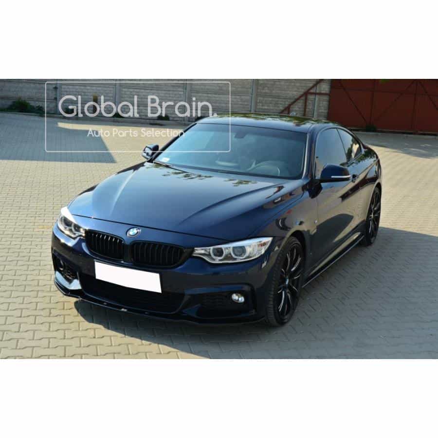 乐天商城 - BMW 4シリーズ F32 クーペ Mスポーツ フロント バンパー リップ スポイラー Ver.1/ bmw スプリッター ディフューザー エアロ パーツ カスタム チューン