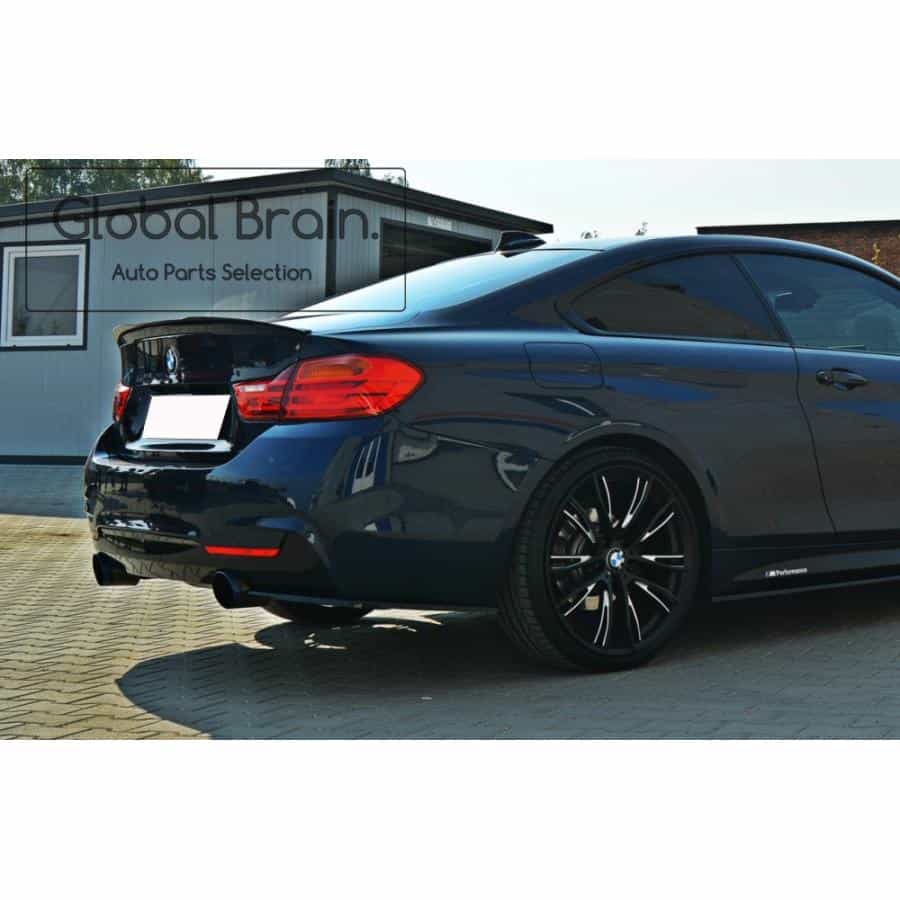 樂天商城 - BMW 4シリーズ F32 Mスポーツ リア サイド スプリッター スパッツ/ bmw スプリッター ディフューザー エアロ パーツ カスタム チューン