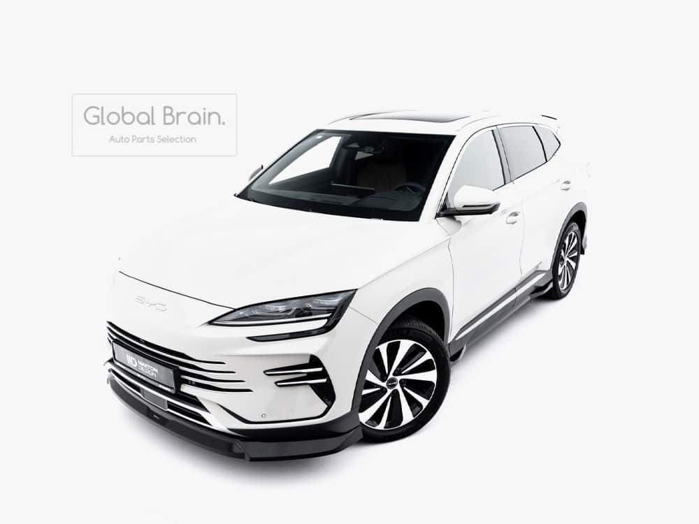 乐天商城 - BYD シーライオン6 フロント リップ スポイラー V2/ BYD スプリッター ディフューザー エアロ パーツ カスタム チューン