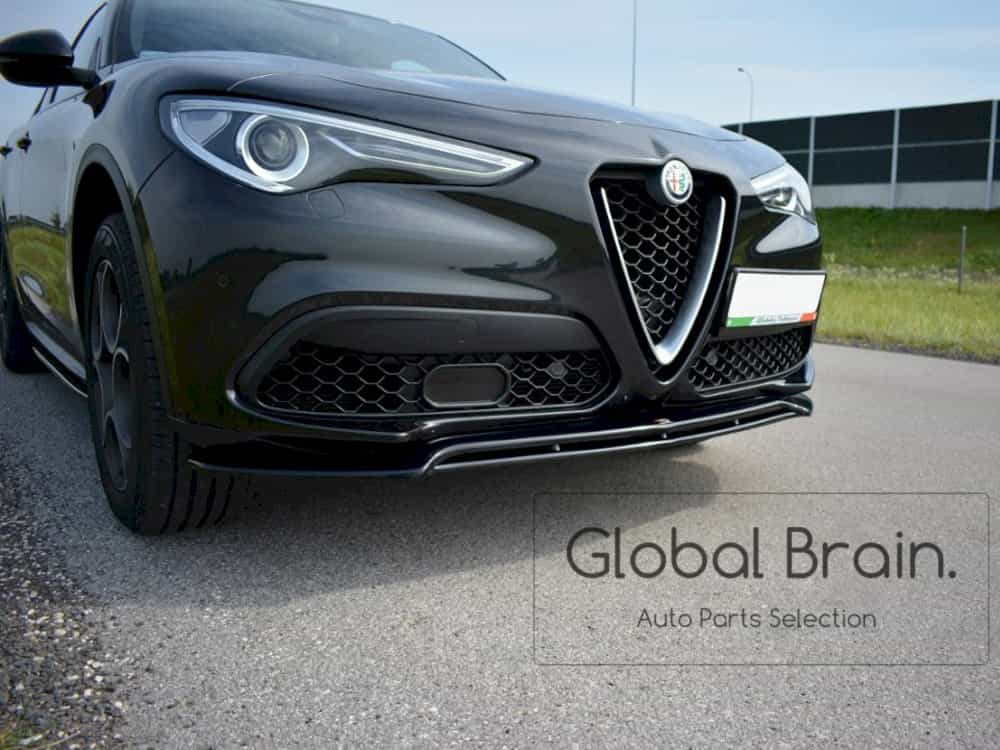 アルファロメオ ステルビオ ステルヴィオ フロント バンパー リップ スポイラー Ver.2/ Alfa Romeo スプリッター ディフューザー エアロ パーツ カスタム チューン