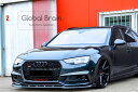 アウディ A4 B9 前期 Sライン フロント リップ スポイラー +ウィングレット V2/ スプリッター ディフューザー エアロ パーツ ingo noak