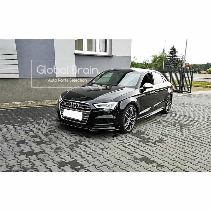 乐天商城 - アウディ A3 8V Sライン/ S3 後期 フロント バンパー リップ スポイラー Ver.2/ audi スプリッター ディフューザー エアロ パーツ カスタム チューン