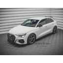 アウディ S3 A3 Sライン 8Y サイド スカート ディフューザー/ audi スプリッター ディフューザー エアロ パーツ カスタム チューン