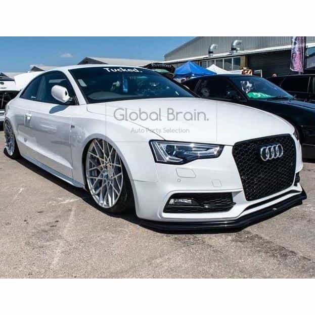 アウディ A5 8T 後期 Sライン/ S5 フロント バンパー リップ スポイラー V2/ audi スプリッター ディフューザー エアロ パーツ カスタム チューン