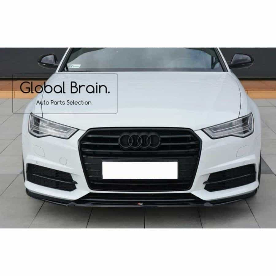 アウディ A6 C7 4G Sライン / S6 後期 フロント バンパー リップ スポイラー/ audi スプリッター ディフューザー エアロ パーツ カスタム チューン 1