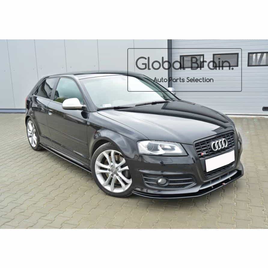 乐天商城 - アウディ A3 8P Sライン/ S3 後期 フロント バンパー リップ スポイラー Ver.2 / audi スプリッター ディフューザー エアロ パーツ カスタム チューン